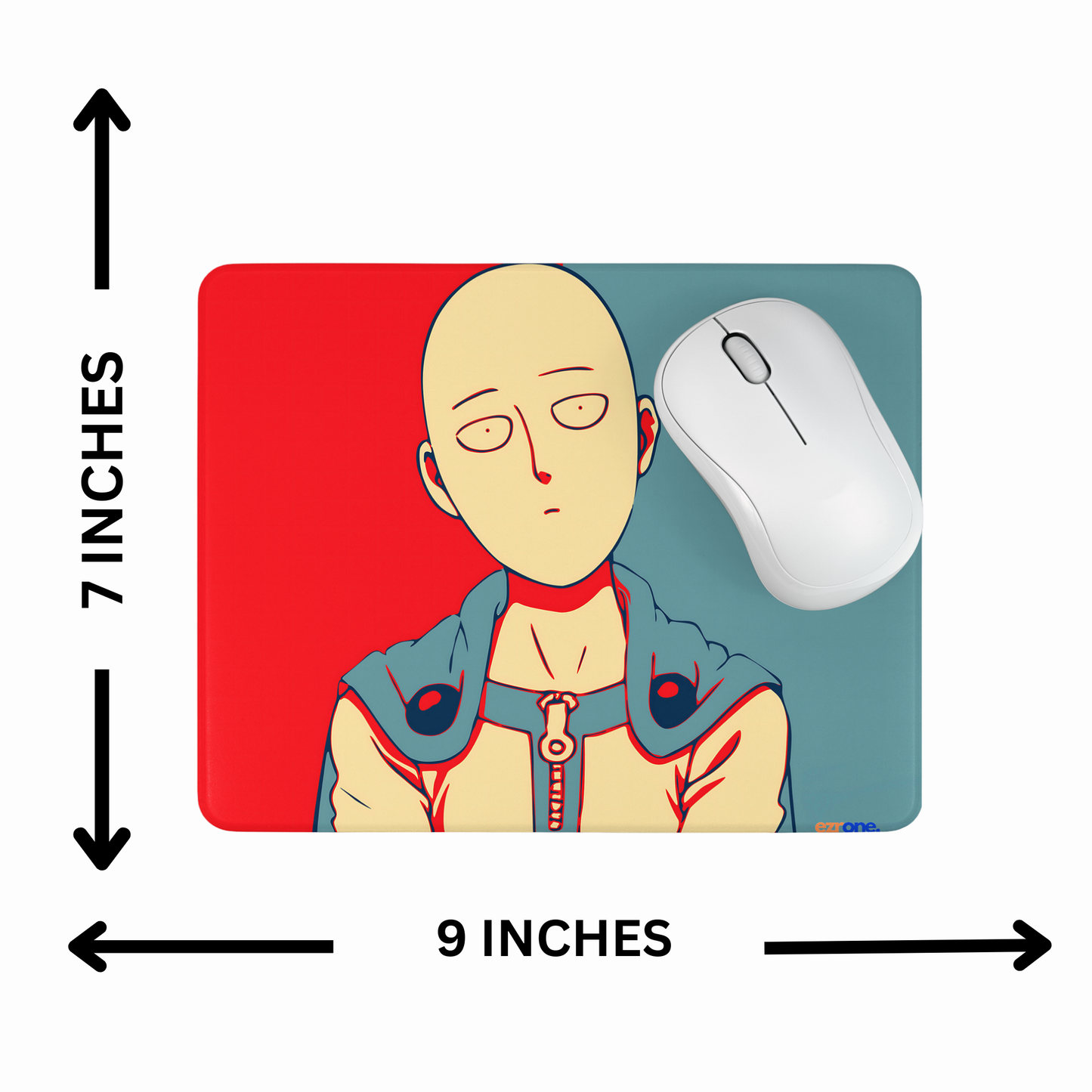 One Punch Man Saitama Mouse Pad Gaming & Office Desk Mat for Fans & Gamers