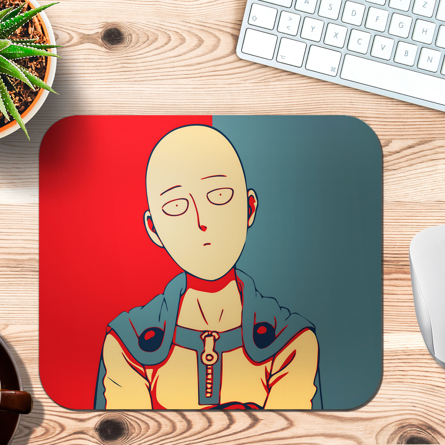 One Punch Man Saitama Mouse Pad Gaming & Office Desk Mat for Fans & Gamers