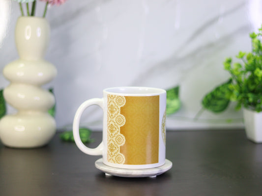 Premium Lace Gold Coffee Mug