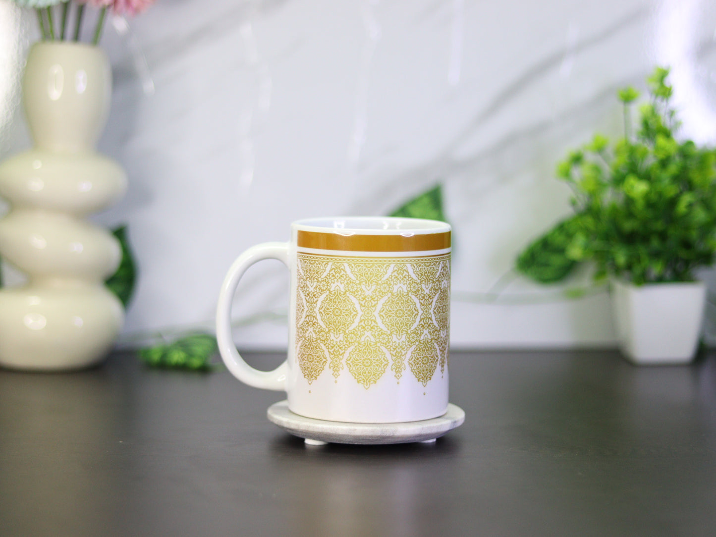 Premium Lace Pattern Coffee Mug