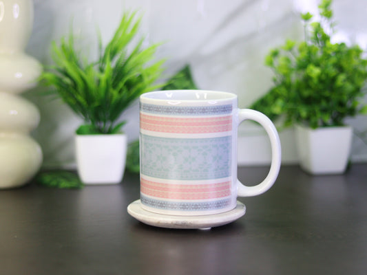 Premium Pink Lace Pattern Coffee Mug