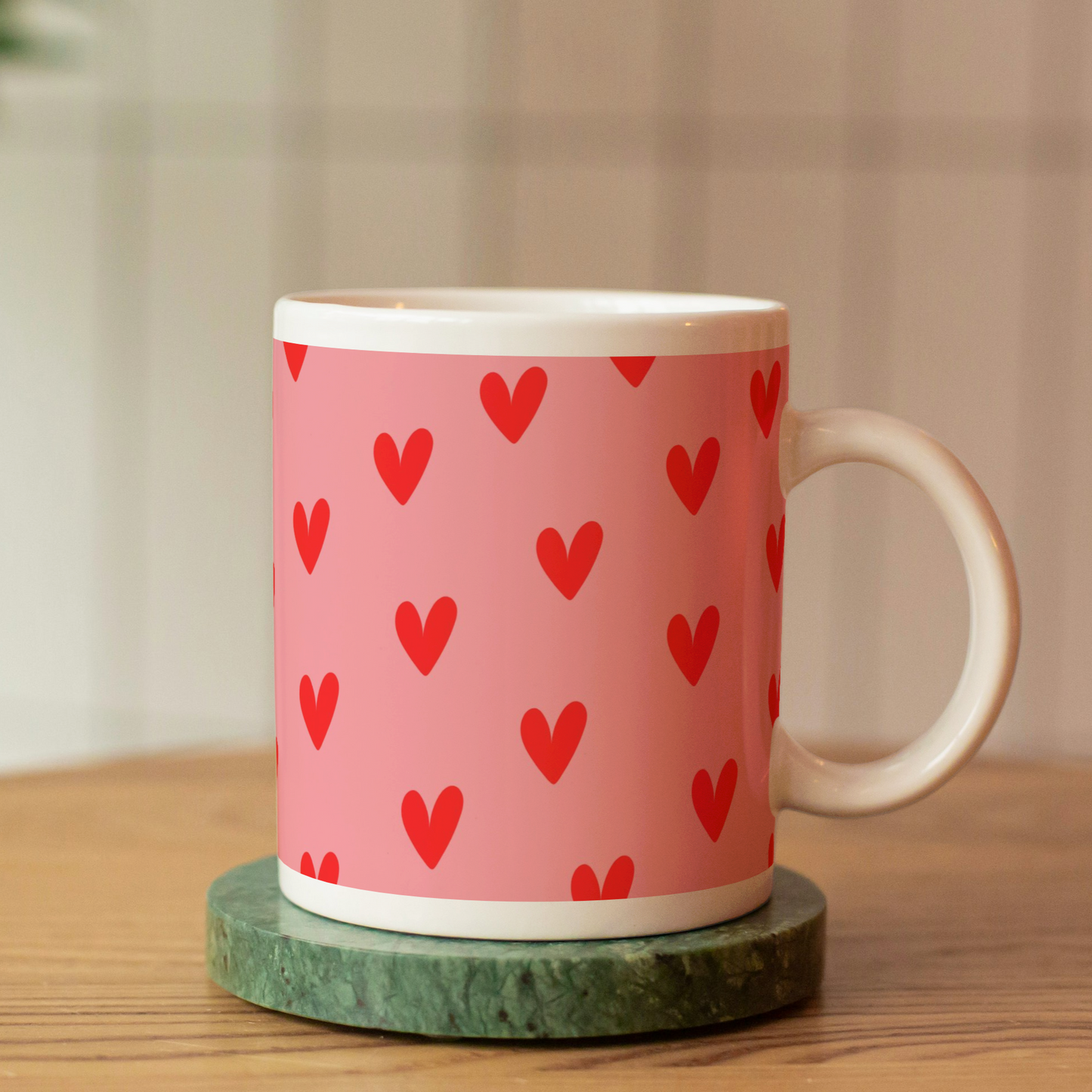 Heart Pattern Coffee Mug