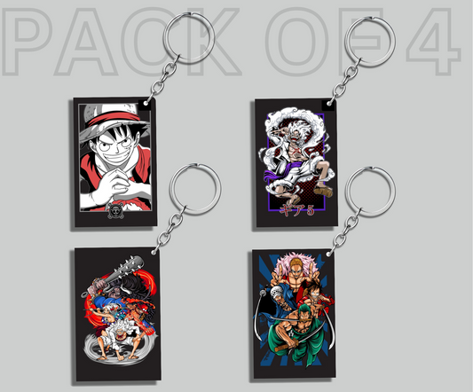 One Piece Keychain ( Pack Of 4 )