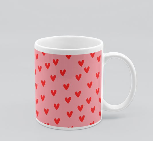 Heart Pattern Coffee Mug