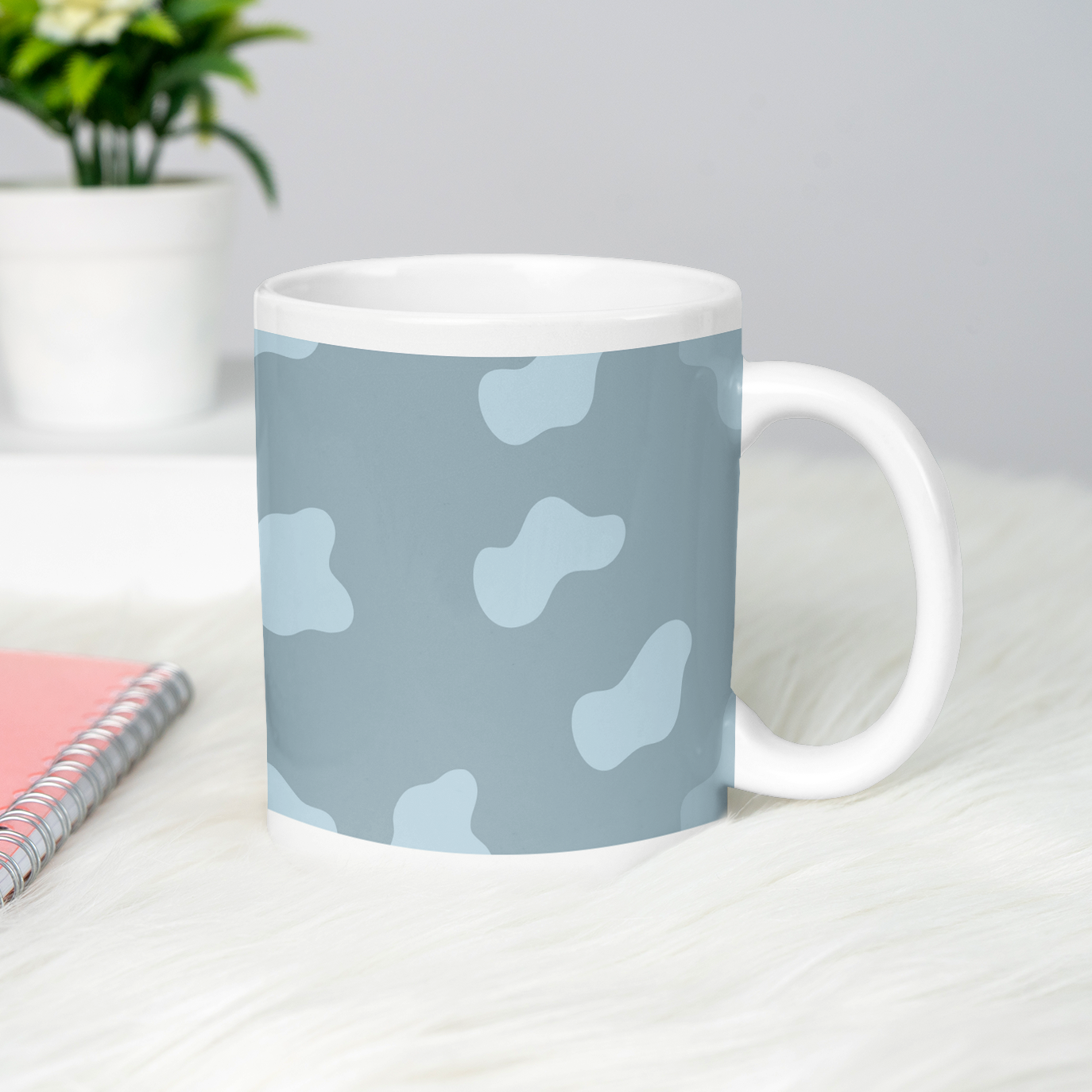 Moo Pattern Coffee Mug