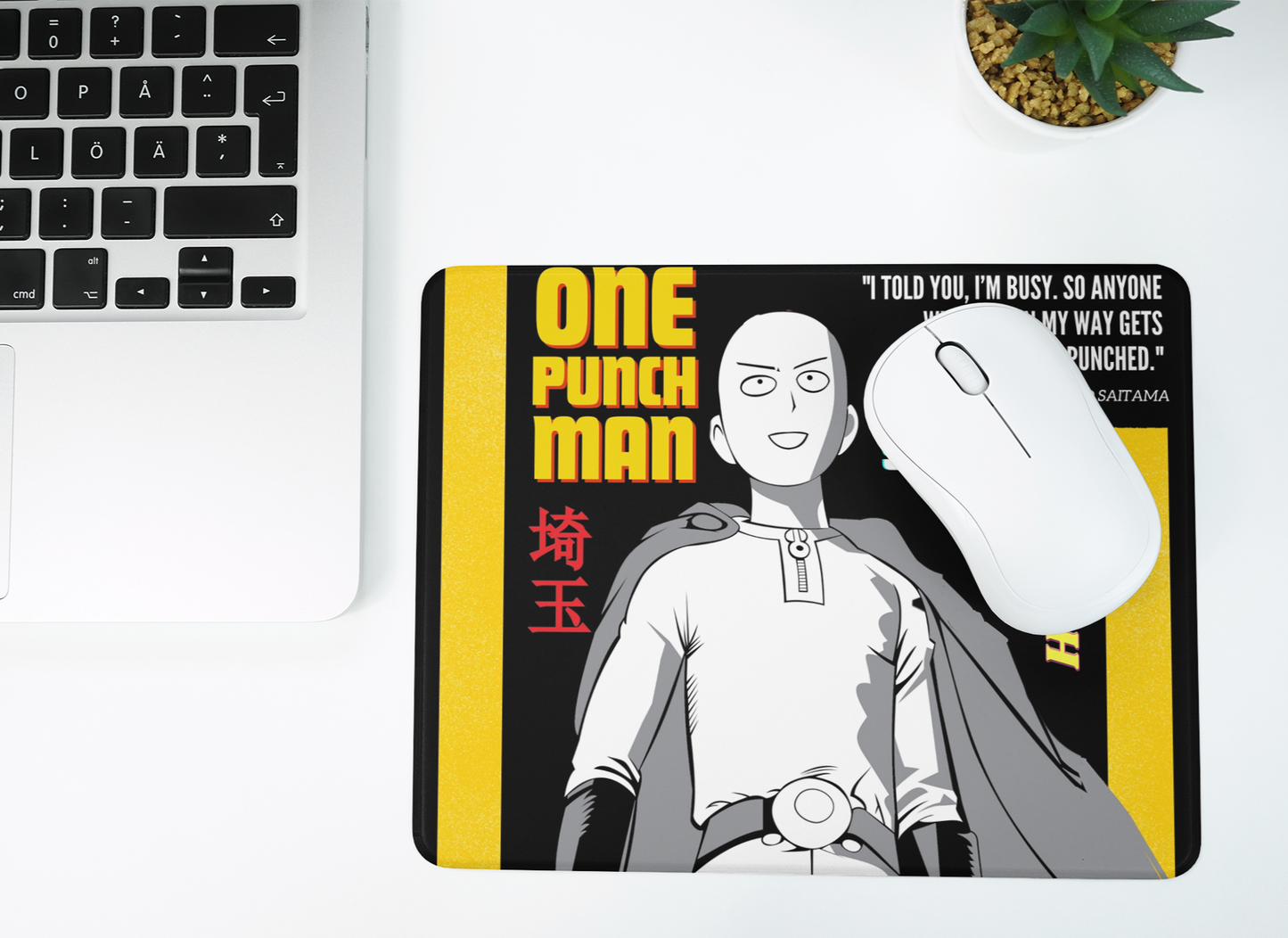 One Punch Man Anime Mousepad